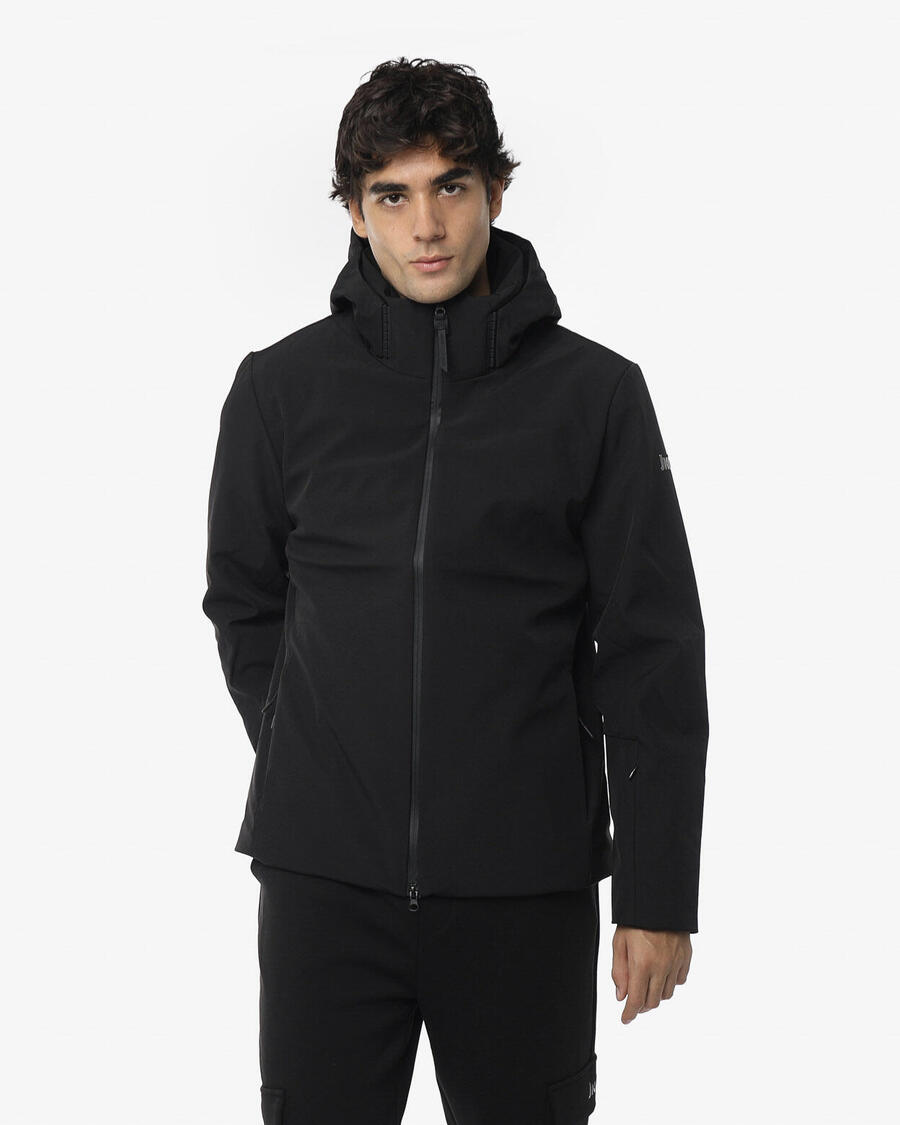 

JAKED Черная синтетическая фитнес-куртка для мужчин