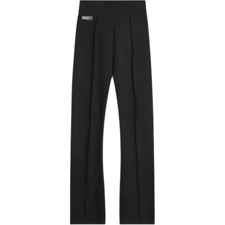 

PUMA Розовые повседневные брюки расклешенные брюки Unisex Black