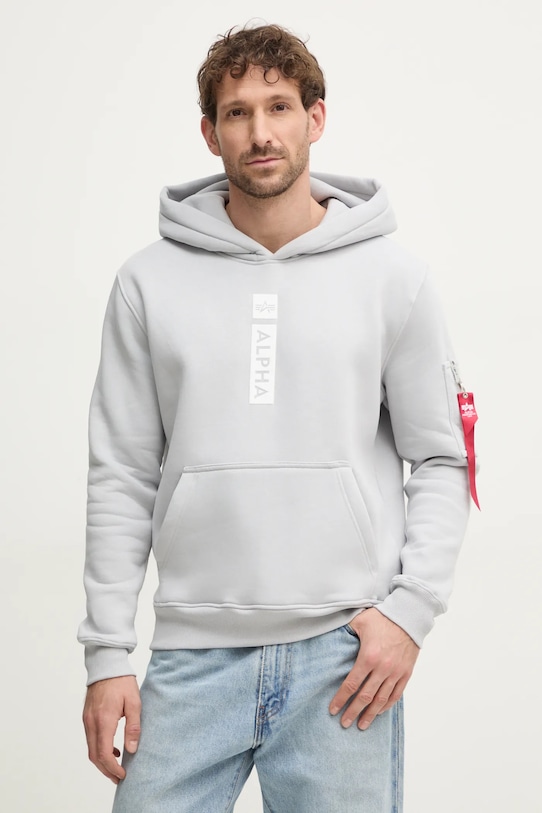 

Толстовка PP Hoody Alpha Industries, серый