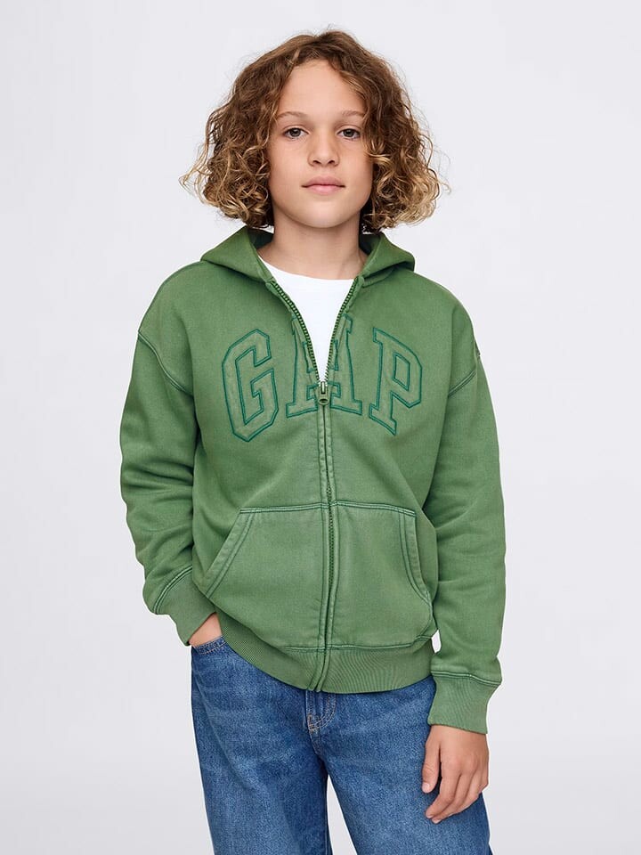 

Спортивная куртка GAP Sweatjacke, зеленый
