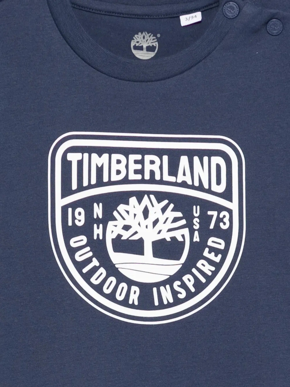 Футболка с логотипом Timberland Kids, синий — фото 3