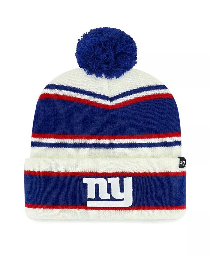 

Шапка-манжета с помпоном для мальчиков и девочек New York Giants Stripling белая '47 Brand