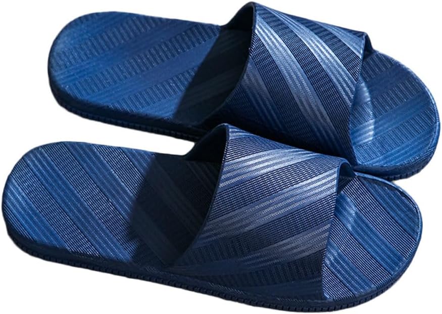 

Сланцы для ванной JadeRich унисекс, классические, противоскользящие, мягкие и удобные, быстро сохнущие, плоские шлепанцы для женщин и мужчин, темно-синий