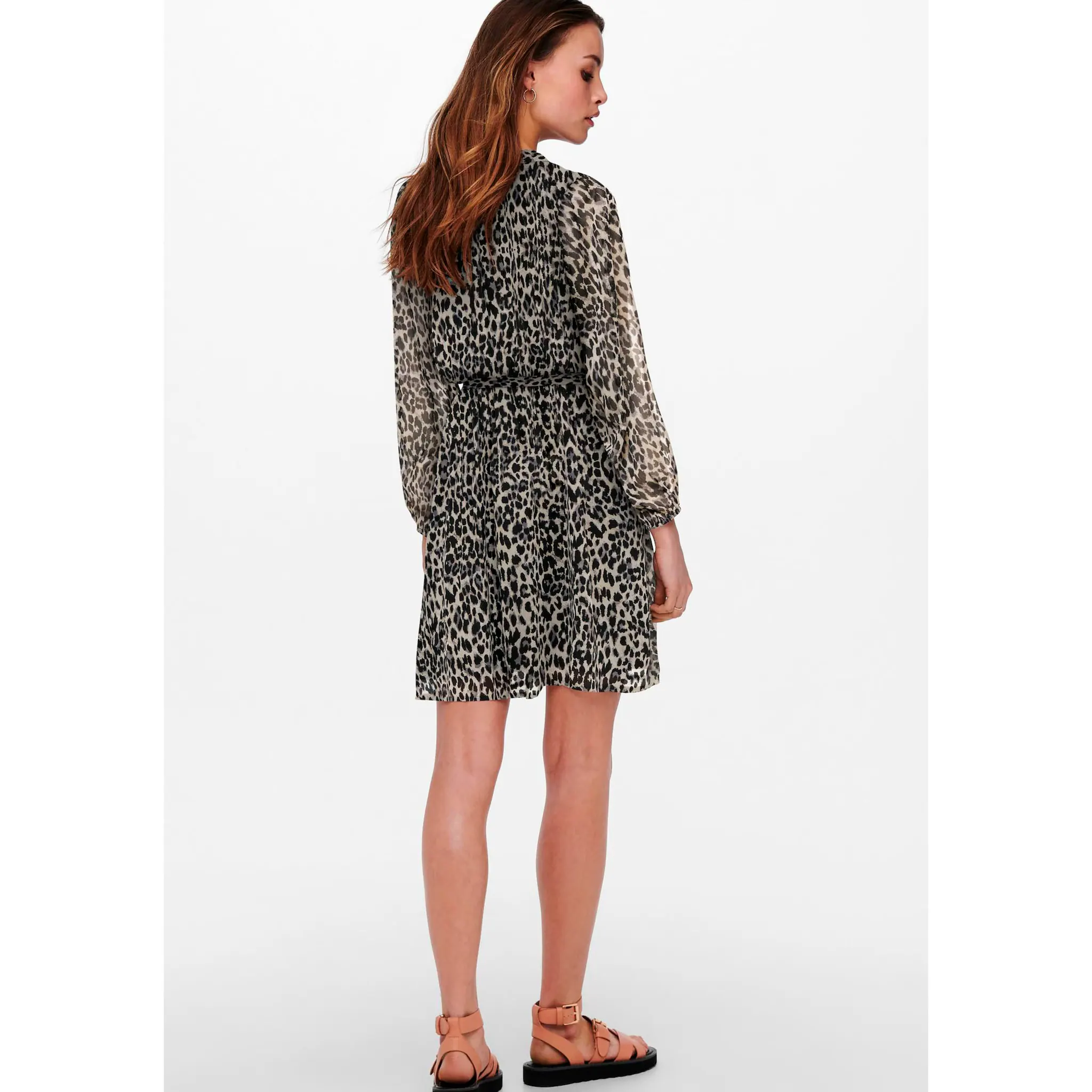 

Only платье с принтом "ONLCERA 3/4 SHORT DRESS WVN NOOS", цвет Pumice Stone Leonora