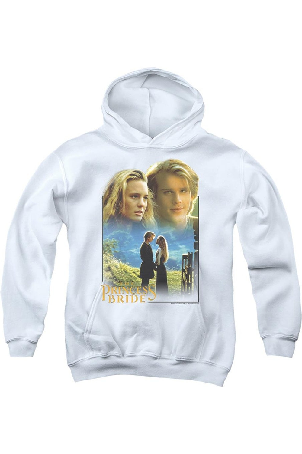 

Толстовка с капюшоном для подростков "Принцесса-невеста" Баттеркап и Уэстли Gildan, белый