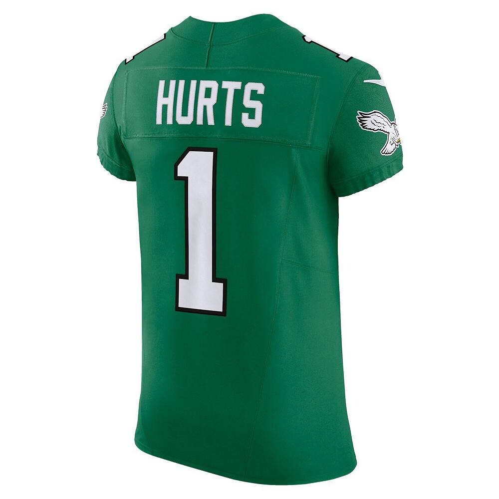 Мужские кроссовки Nike Jalen Hurts Kelly Green Philadelphia Eagles Alternate Vapor F. Элитный Джерси, цвет Eag Green — фото 4