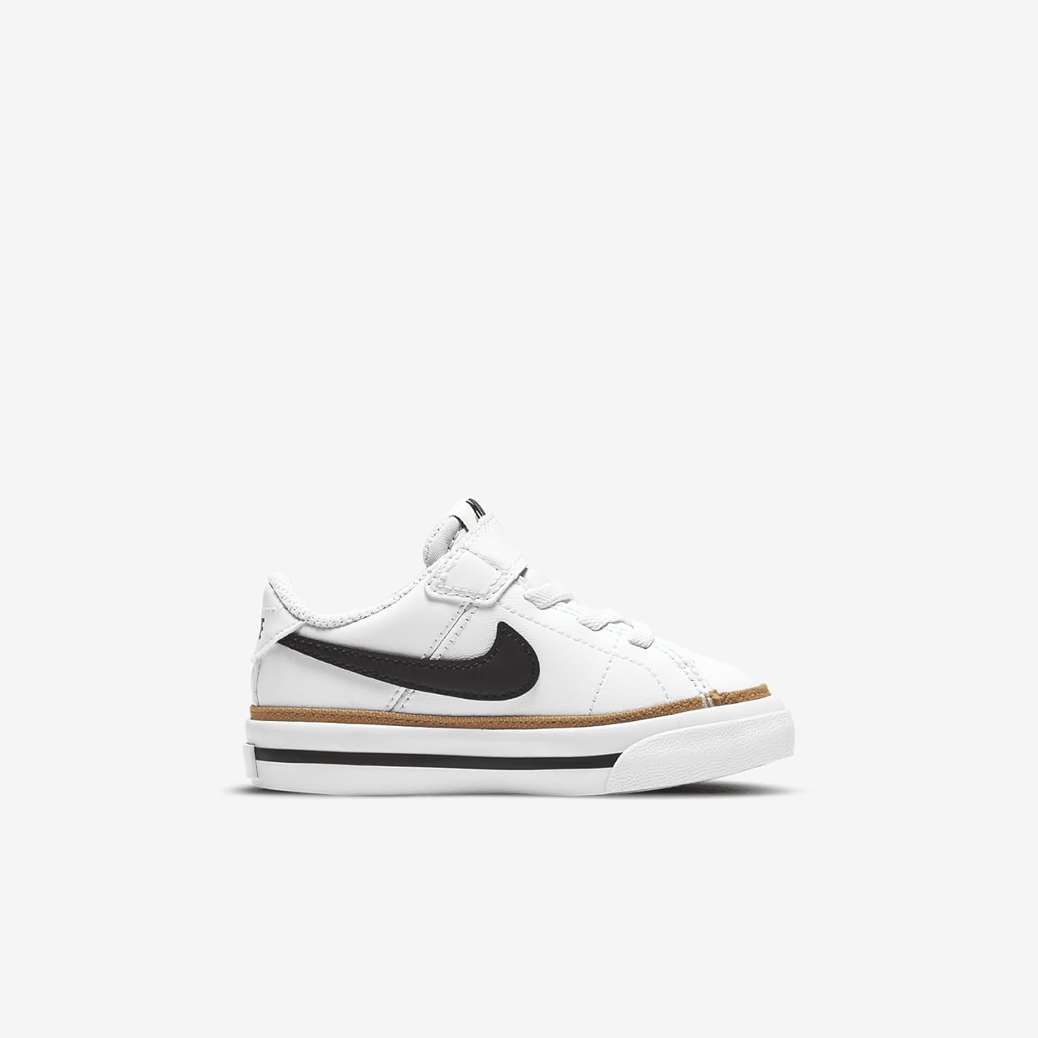 Кроссовки Nike Unisex-Child Court Legacy, белый/черный/коричневый/светло-коричневый — фото 3