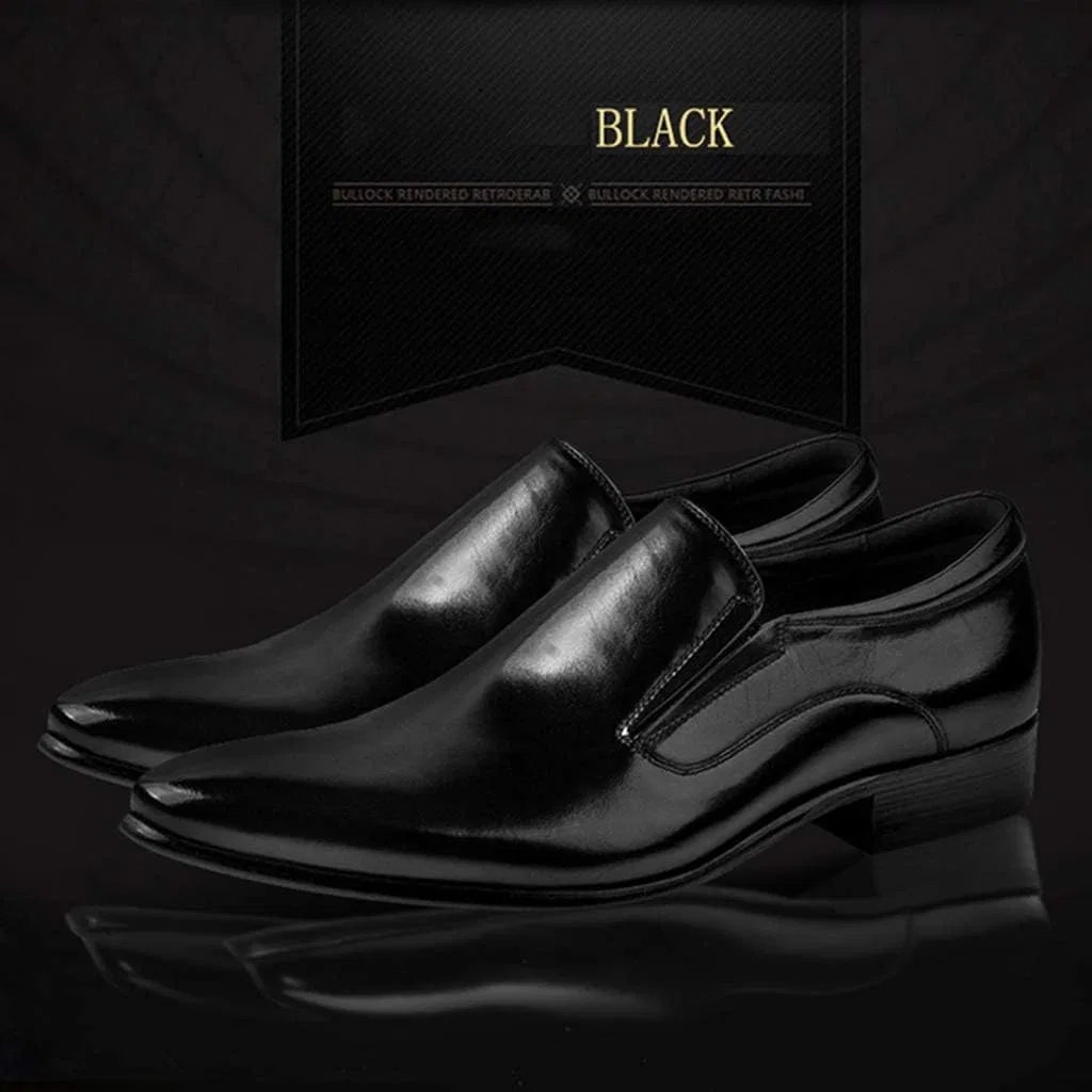 Лоферы кожаные, британский стиль, офисные, Black-38 GrVpM — фото 3