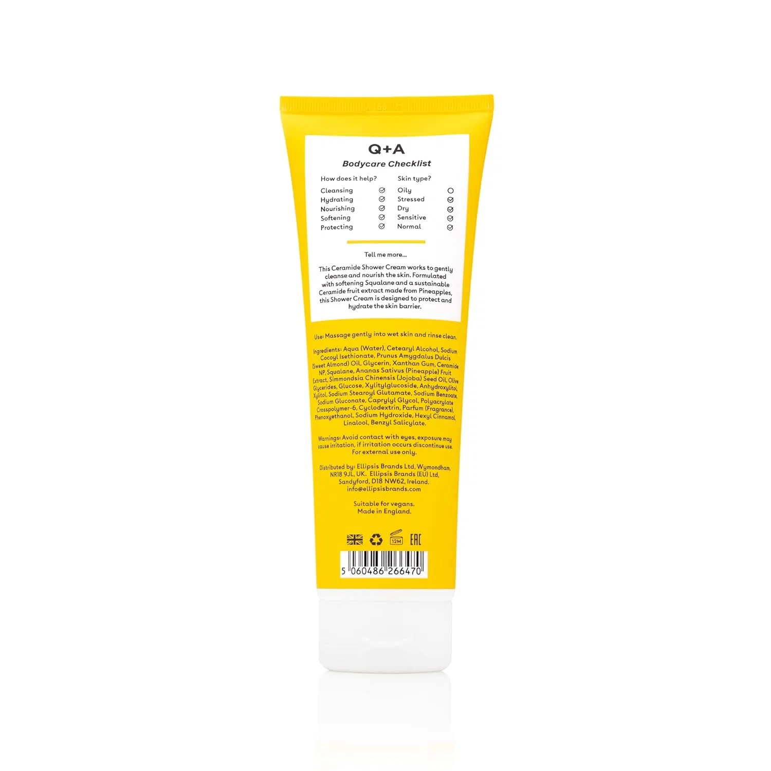 Крем-гель для душа Q+A Ceramide Shower Cream с керамидами ‎Q+A — фото 2