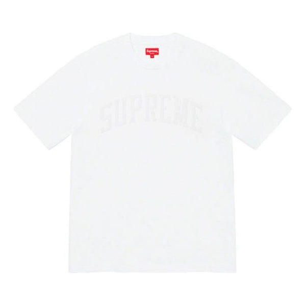 

Футболка fw19 week 3 chenille arc logo ss top tee Supreme, белый