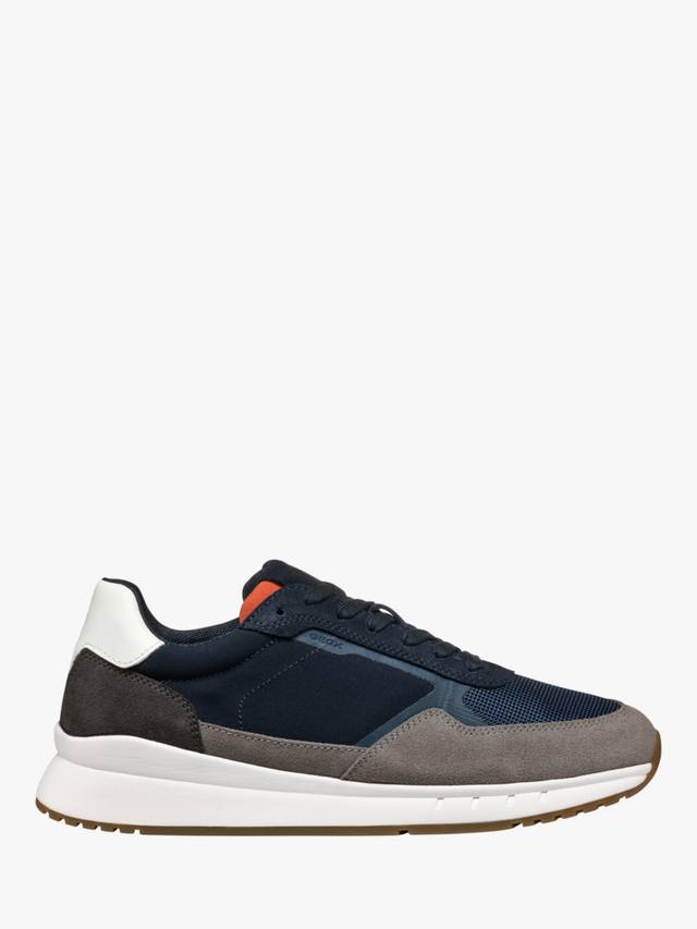 

Кроссовки из смеси замши branthon Geox, цвет Dark Grey/Navy
