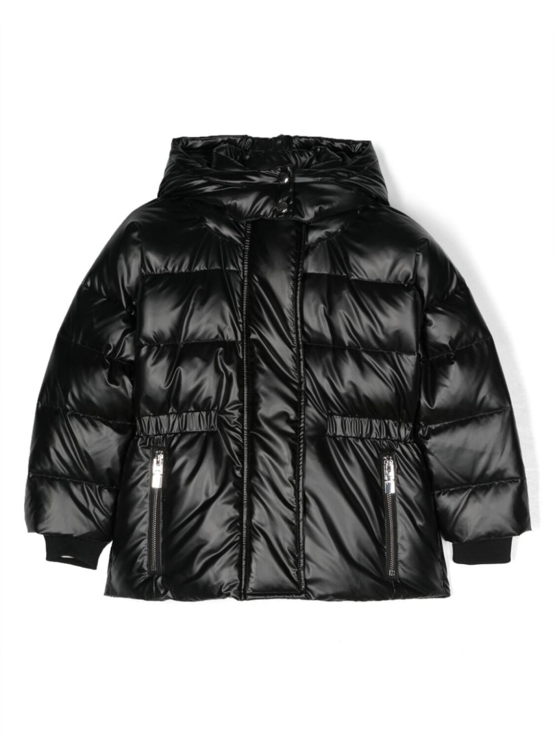 

Givenchy Kids пуховик с логотипом, черный