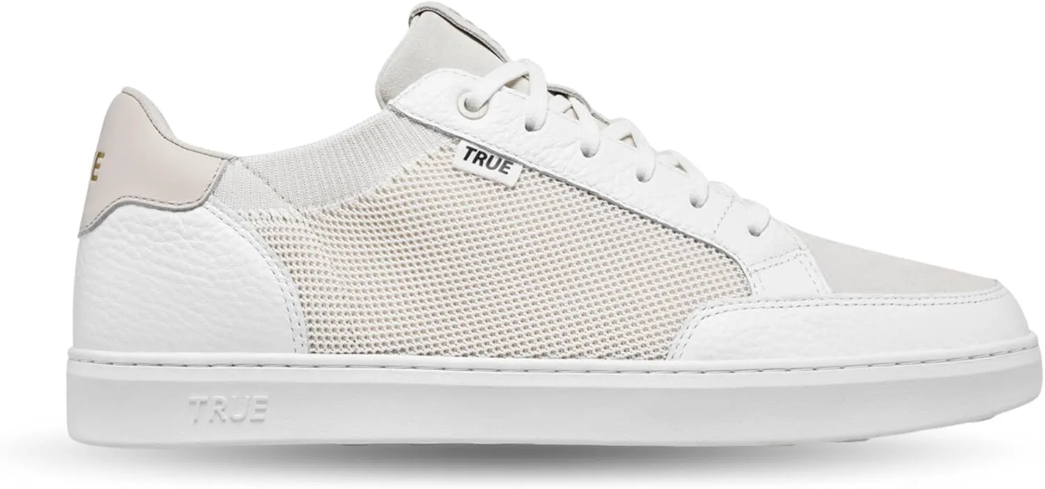 

Мужские гольф-кроссовки TRUE Linkswear FS-02 из смешанных материалов, премиальная кожа full-grain и прочные панели из нубука, белый