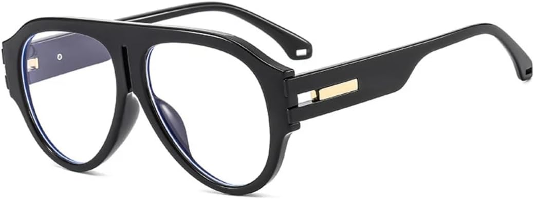 

Модные солнцезащитные очки для женщин в стиле ретро, ​​двухцветные, с защитой от УФ-излучения UV400; для мужчин в тренде, градиентные, в стиле панк UATXTAU, Black Clear