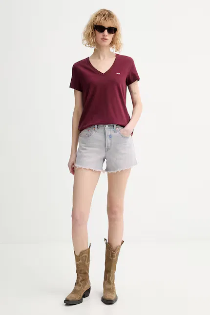 Футболка с V-образным вырезом Perfect Vneck Levi's, синий — фото 2