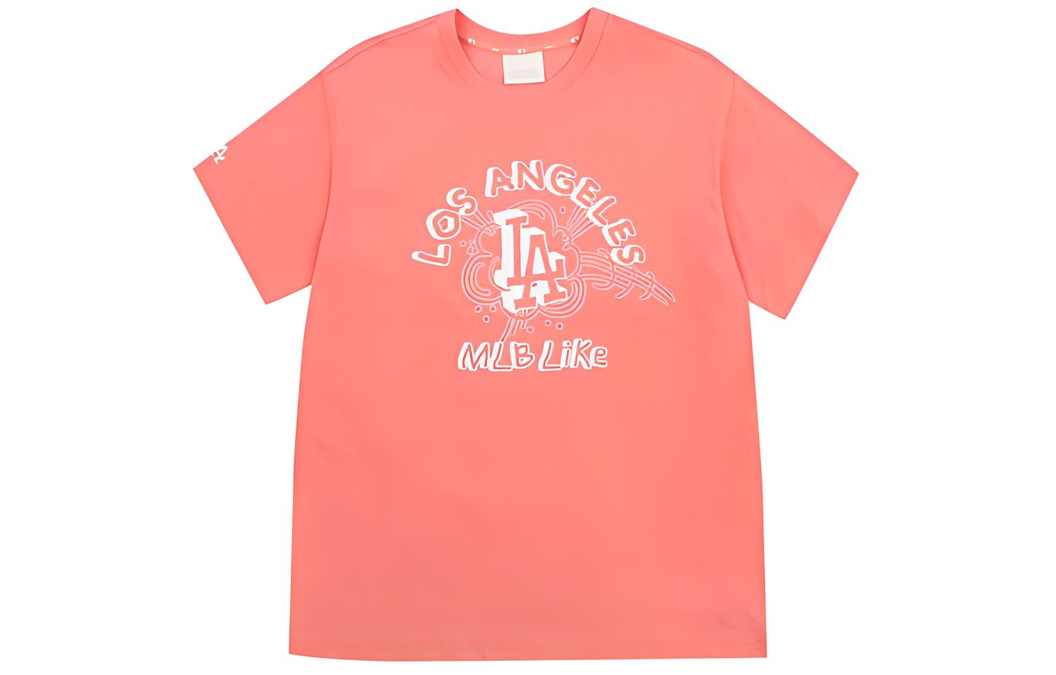 

MLB Футболка с втачным рукавом Unisex Pink