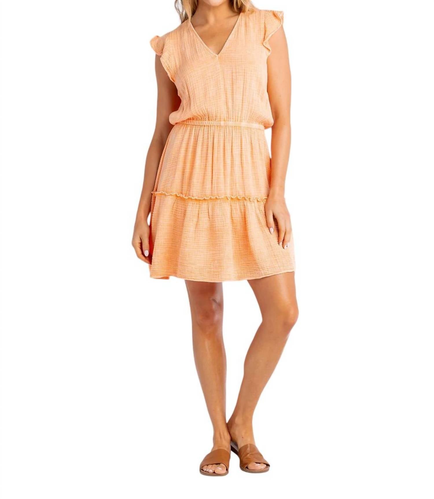 

Платье Flair из газовой ткани абрикосового цвета red haute, цвет apricot
