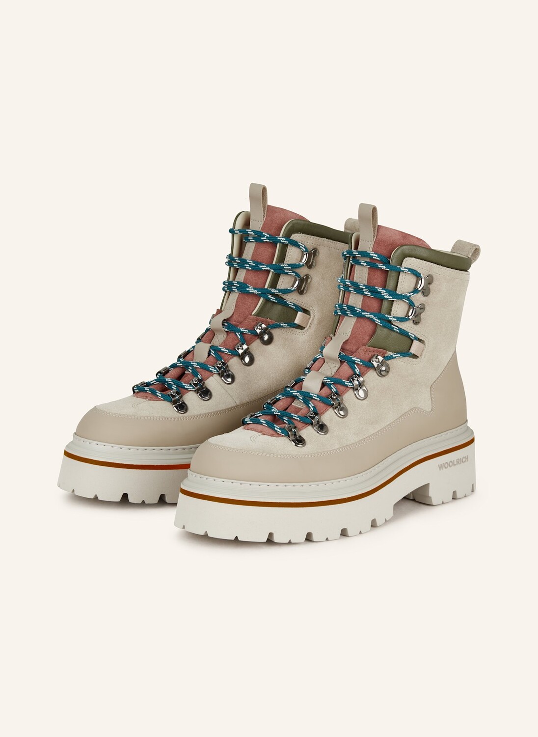 

Ботинки на шнуровке Woolrich, бежевый