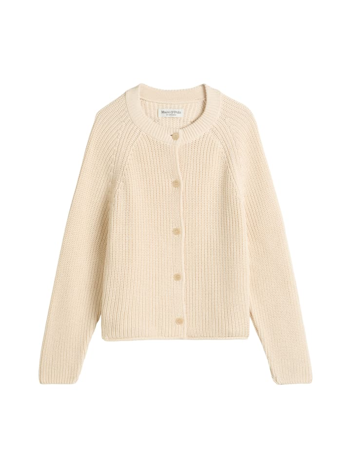 

Marc O'Polo Укороченный кардиган оверсайз на молнии кремового цвета