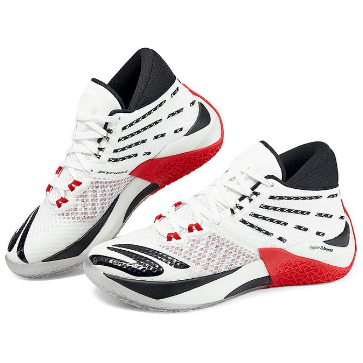 Сникерсы Skx Reign White Red Black Skechers, Белый Черный Красный — фото 3