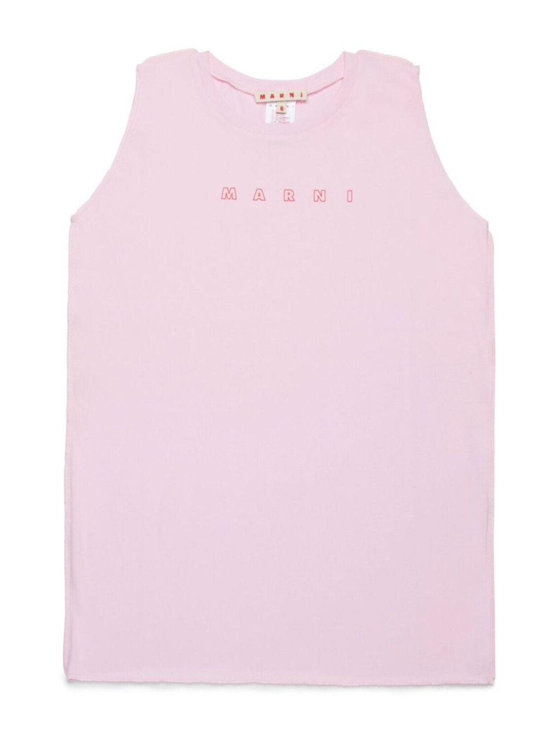 

Marni Kids топ с логотипом, розовый