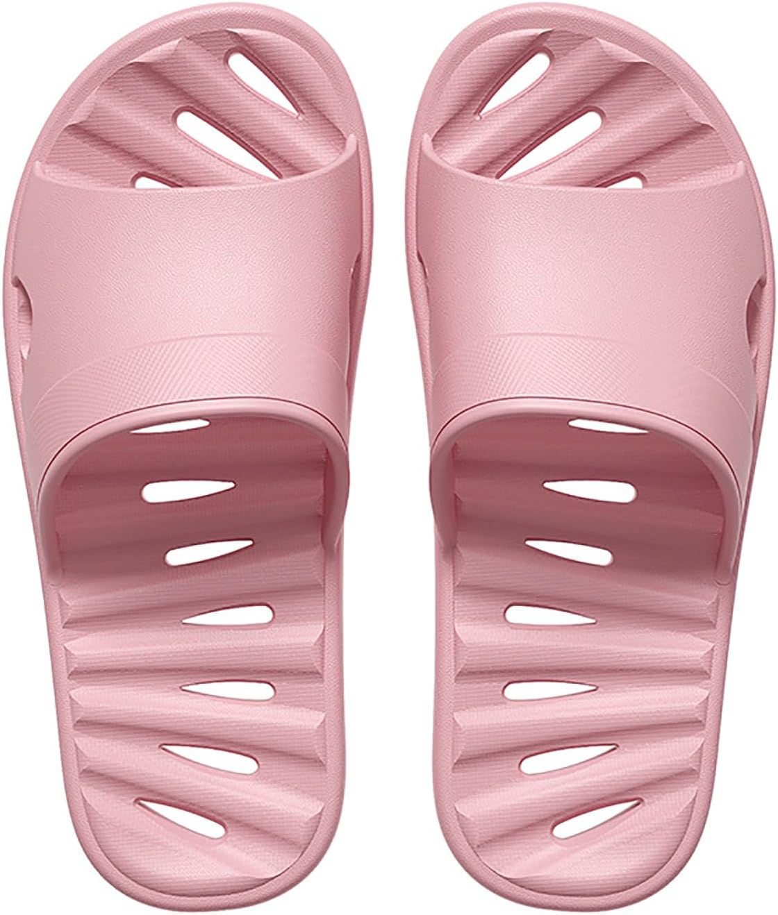 

Кроссовки для душа для женщин и мужчин Быстросохнущие нескользящие слайдеры с протекающей дыркой EVA Slip on sandals Summer Beach Pool Тапочки для бассейна Biuhfn, розовый