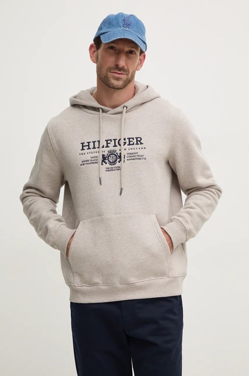 

Хлопковая толстовка Tommy Hilfiger, серый