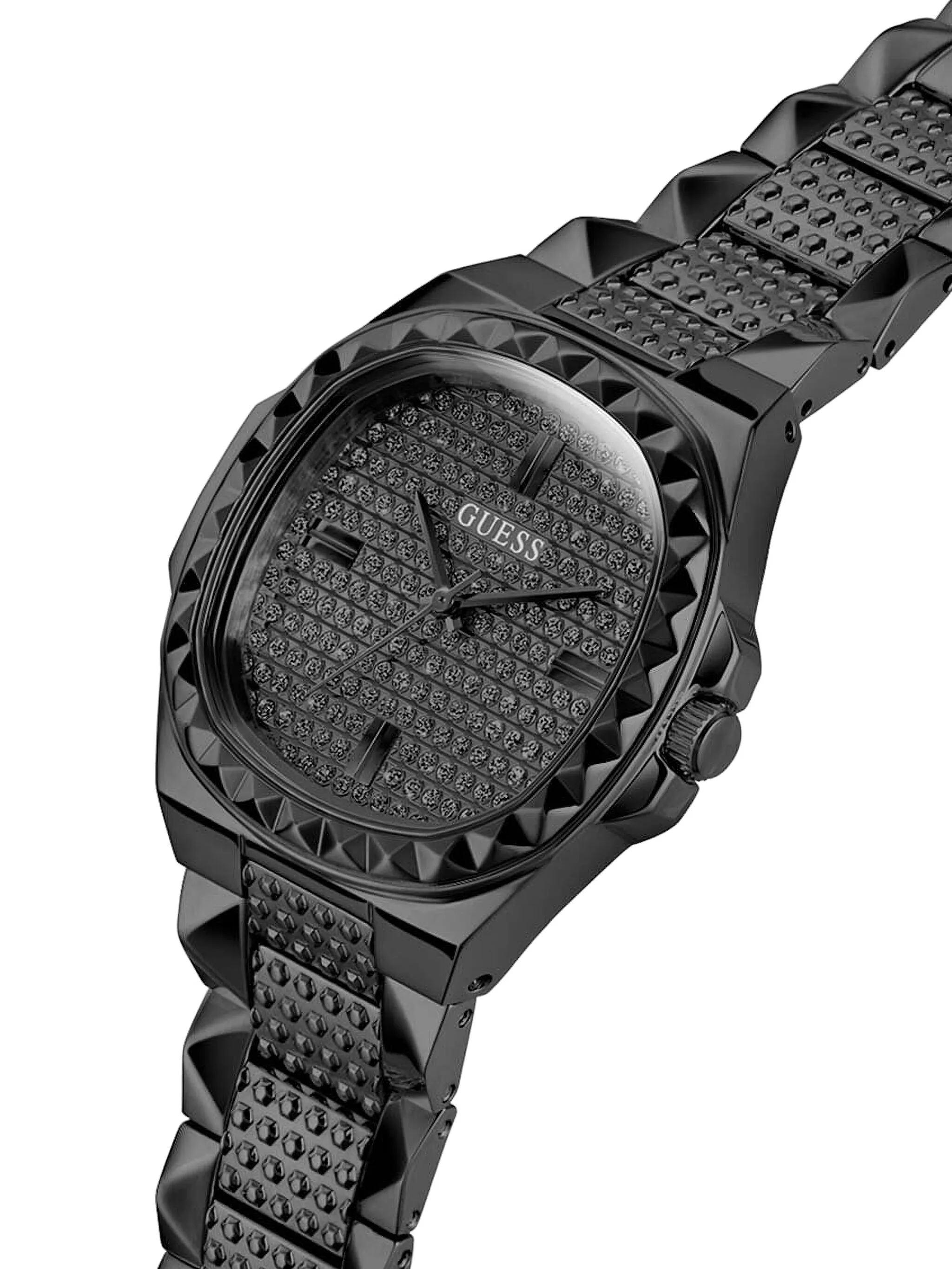 

Наручные часы Analog 36 мм с кристаллами Guess Usa, серый
