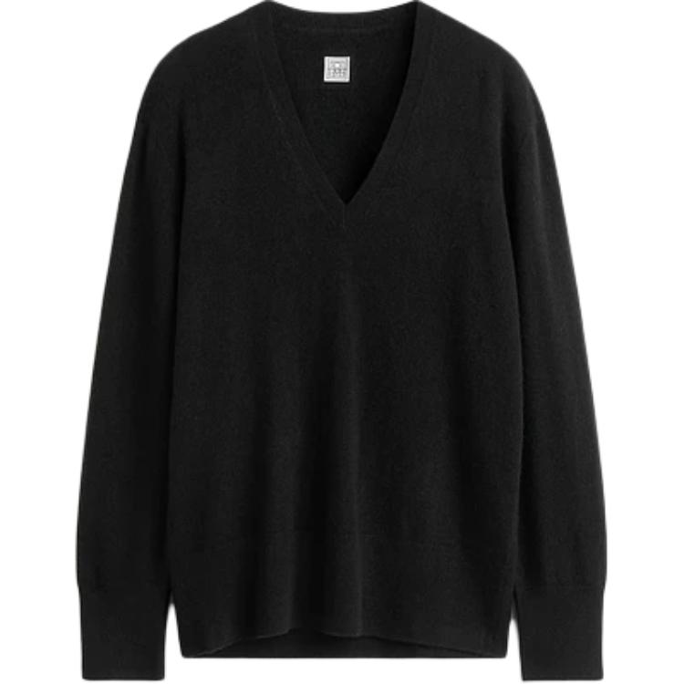 

Толстовка Totême с V-образным вырезом TOTEME, черный