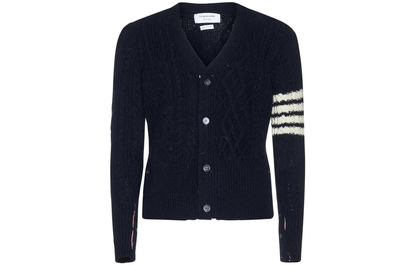 

Свитер мужской морской синий THOM BROWNE