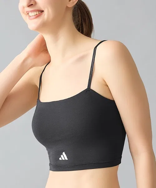 Мини-бра-ками сол adidas с вставками, черный — фото 4