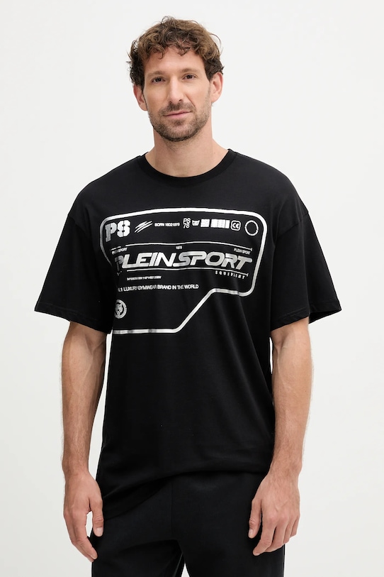 

Футболка SPORT из хлопка Plein Sport, черный
