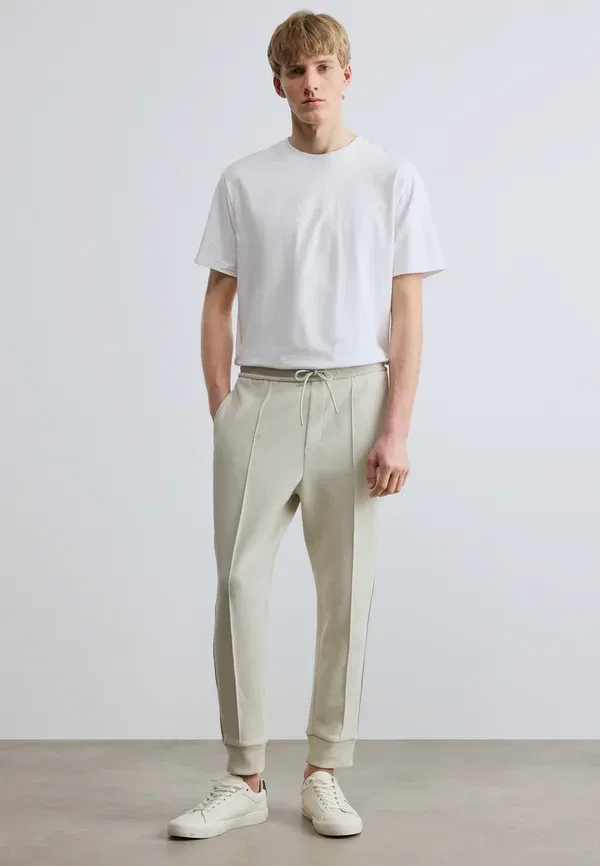 Штаны спортивные Hadiko tracksuit bottoms Boss, светло-бежевый — фото 2