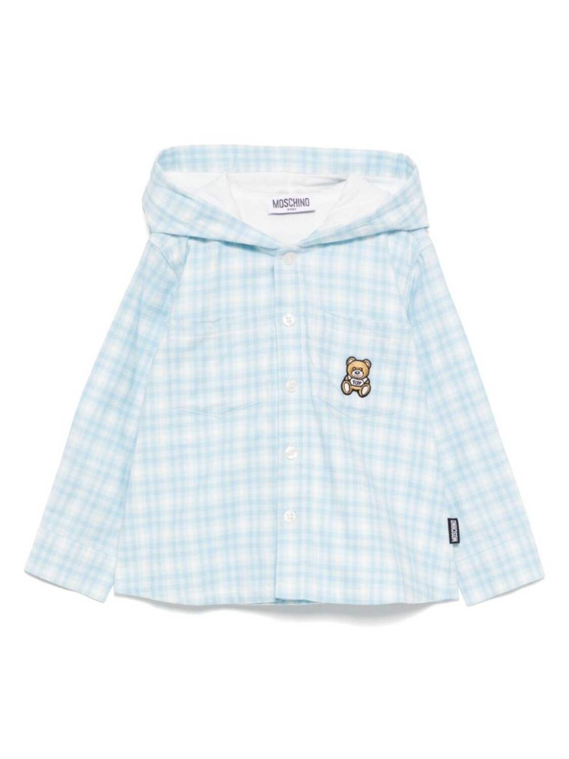 

Рубашка с нашивкой Тедди Moschino Kids, синий