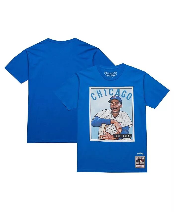 

Мужская футболка Ernie Banks Royal Chicago Cubs Cooperstown Collection Collectors Connection Mitchell & Ness