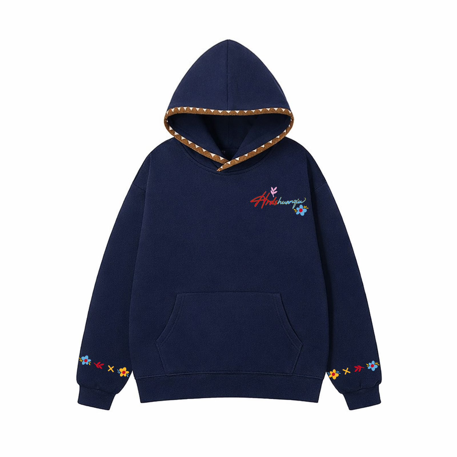 

Толстовка Unisex Hooded Moderate Heavyweight HUANQIU, темно-синий