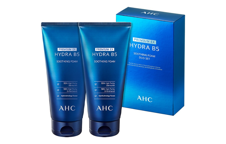 

AHC B5 гиалуроновое очищающее средство успокаивающее, увлажняющее, восстанавливающее, очищающее 180ml/180ml+30ml A.H.C