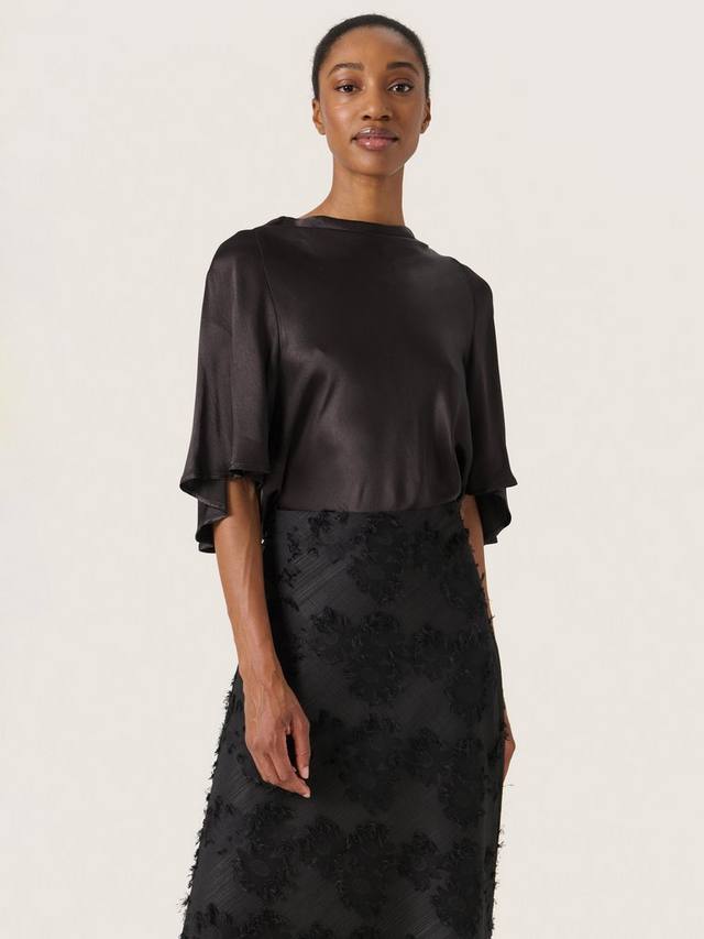 

Сатин топ Milu Soaked In Luxury, Black