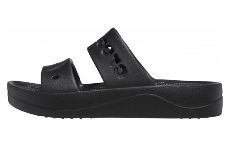 Вьетнамки на платформе Crocs Baya Clog унисекс, Black