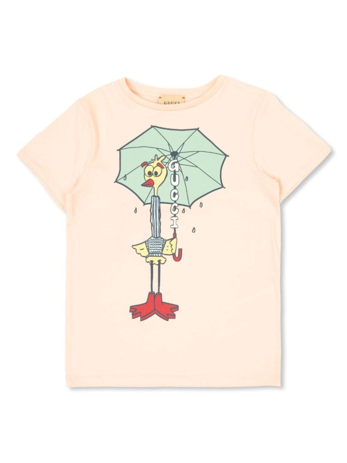 

Gucci Kids футболка из хлопка с принтом, розовый
