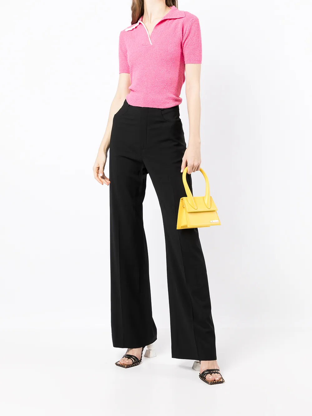 Расклешенные брюки Le Pantalon Sauge JACQUEMUS, черный — фото 2