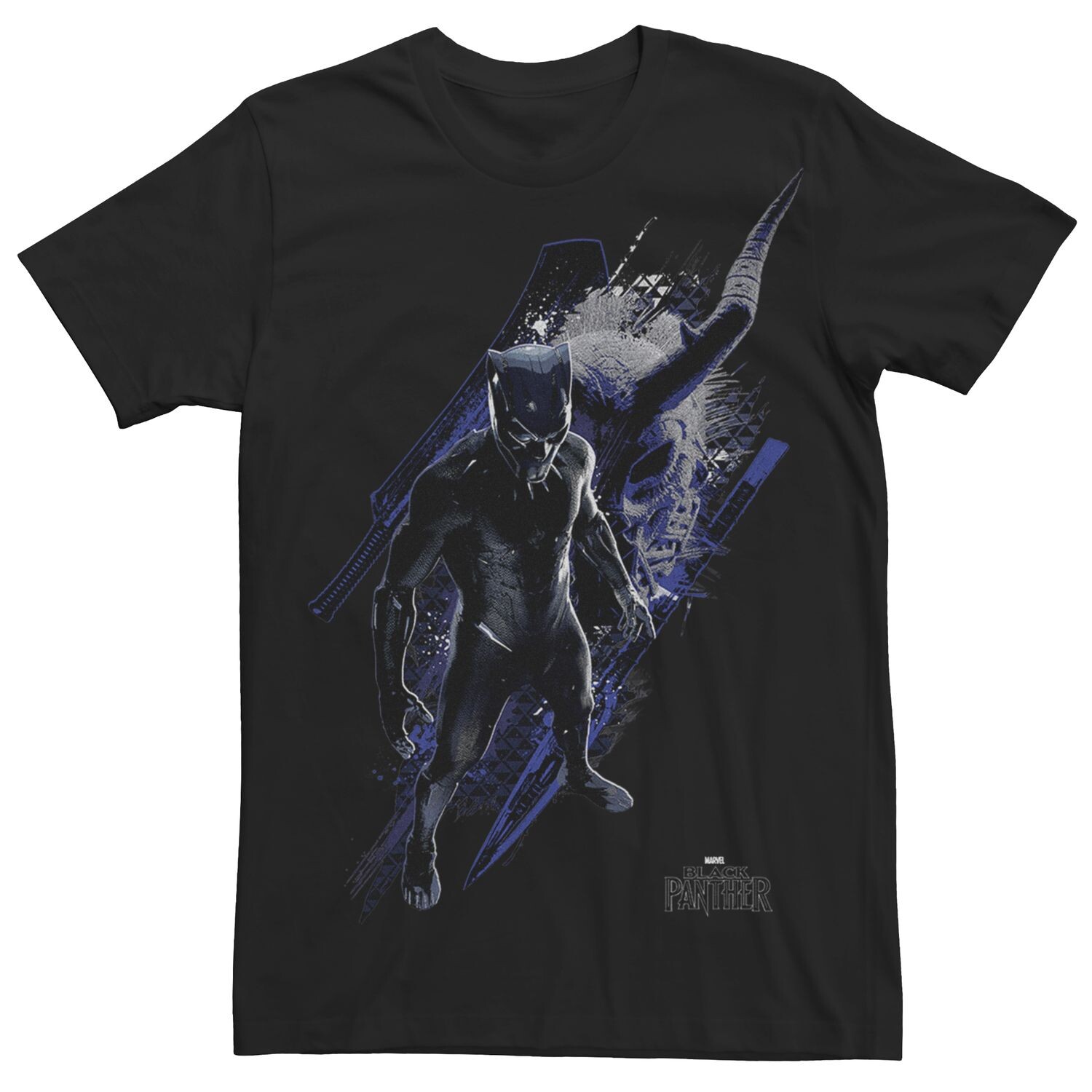 

Мужская футболка с рисунком Marvel Black Panther Stance Licensed Character