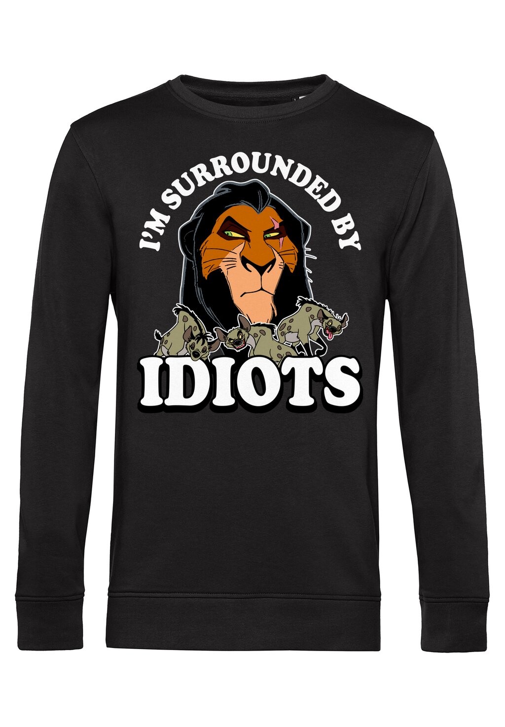 

Толстовка LION KING IDIOTS Disney, черный