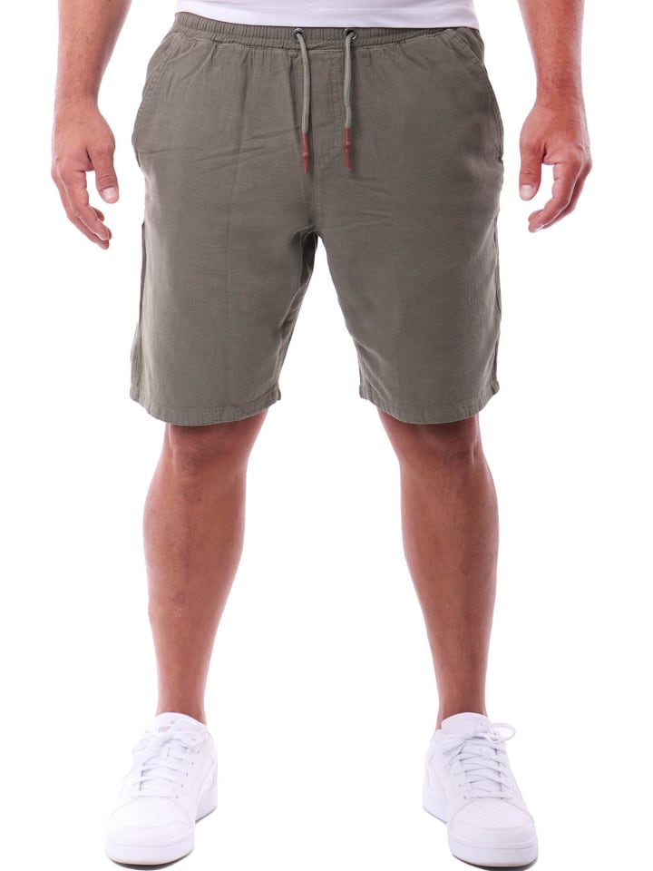 

Хлопковые брюки, повседневные короткие брюки цвета хаки RESLAD