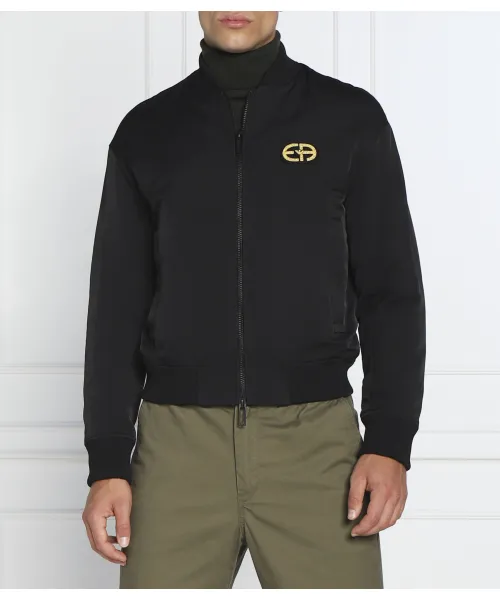 

Бомбер Regular fit Emporio Armani, черный