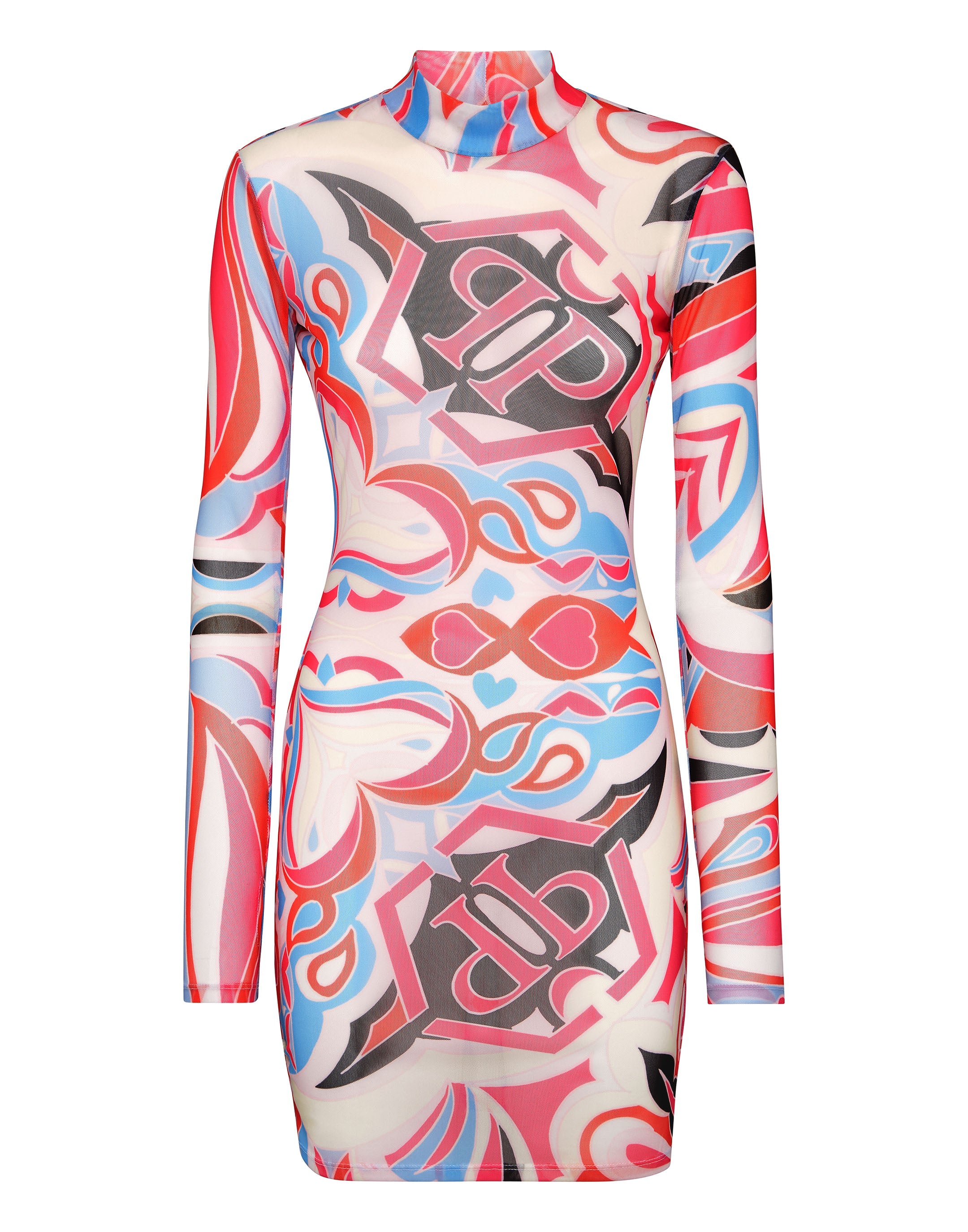 

Мини-платье LS Colorful Circus PHILIPP PLEIN, фуксия