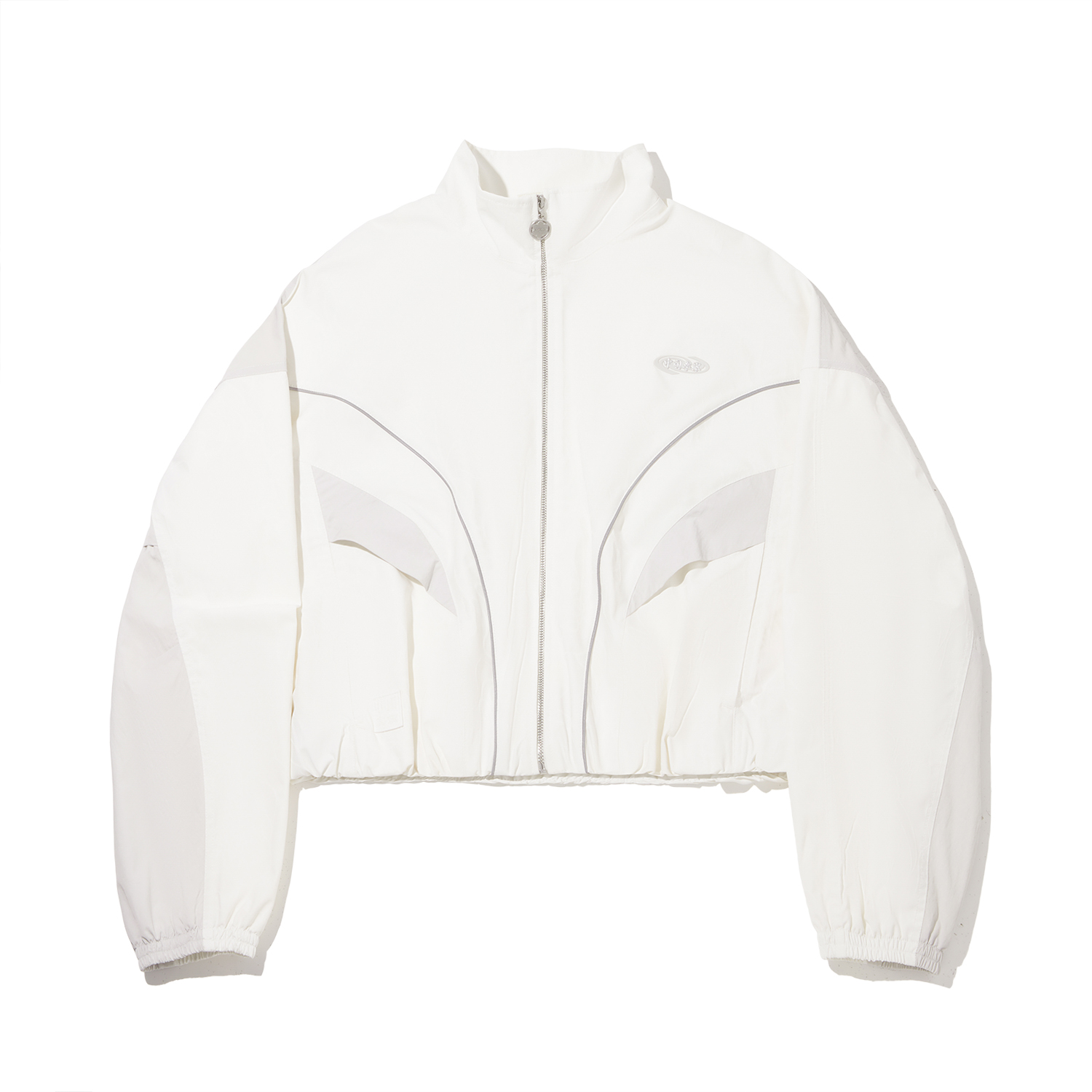 

Куртка Li-Ning для женщин, цвет Ivory/Crystal Lime, воротник стойка, умеренная посадка