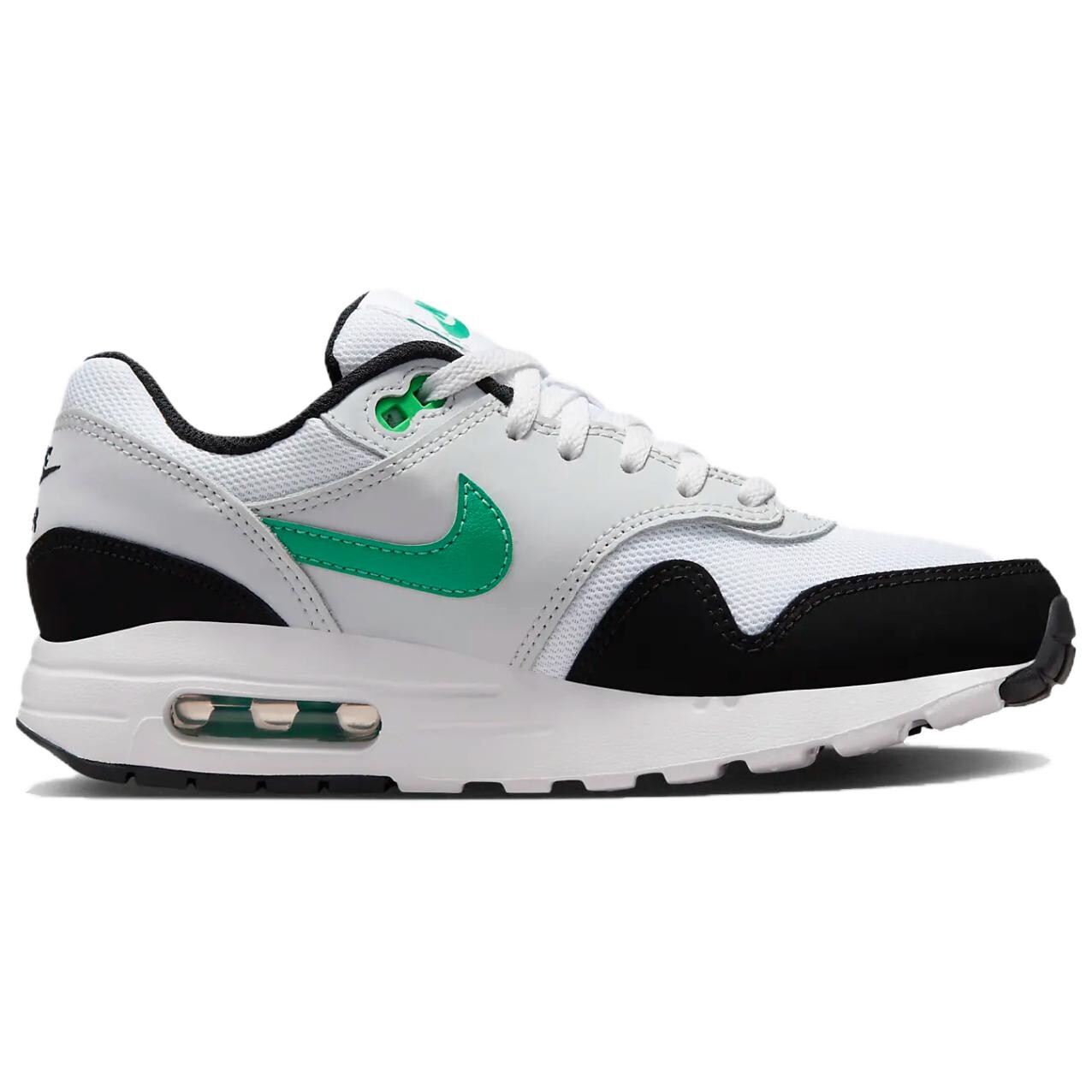 Кроссовки Nike Air Max 1 для женщин, White/Pure Platinum/Black/Stadium Green — фото 2