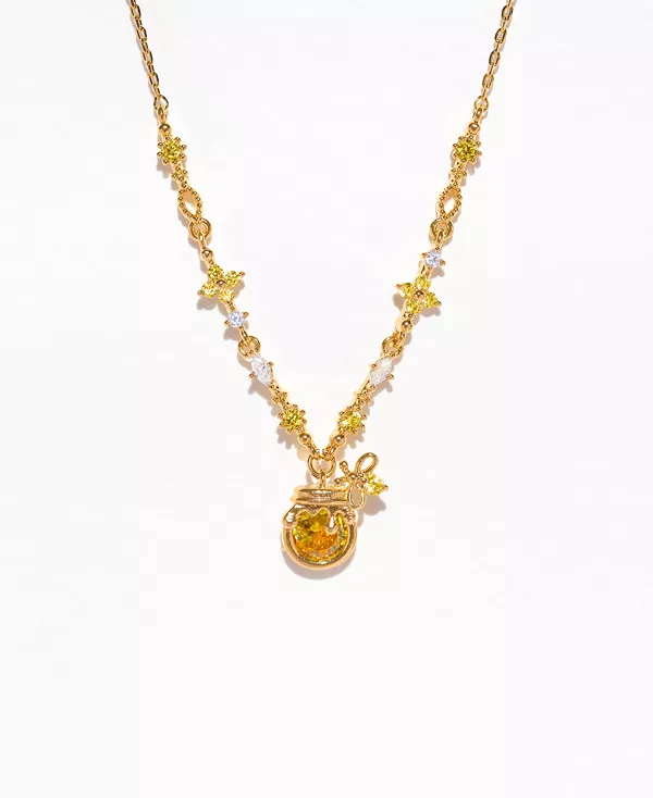 

Кристальное ожерелье Disney Winnie the Pooh Sweet as Hunny Girls Crew, gold