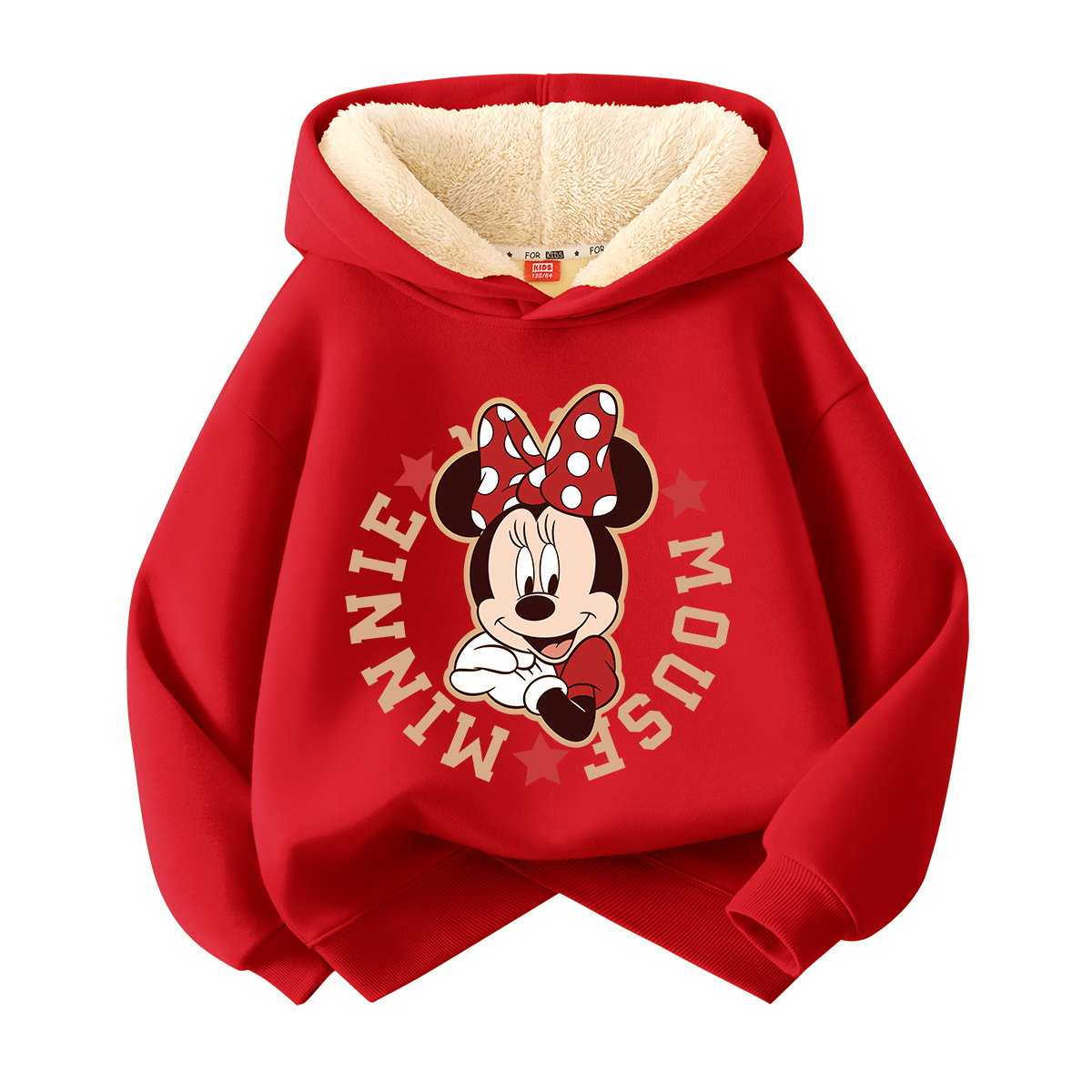 

Детский свитшот Disney, [thickened and fleece-lined]di xiao dan красный
